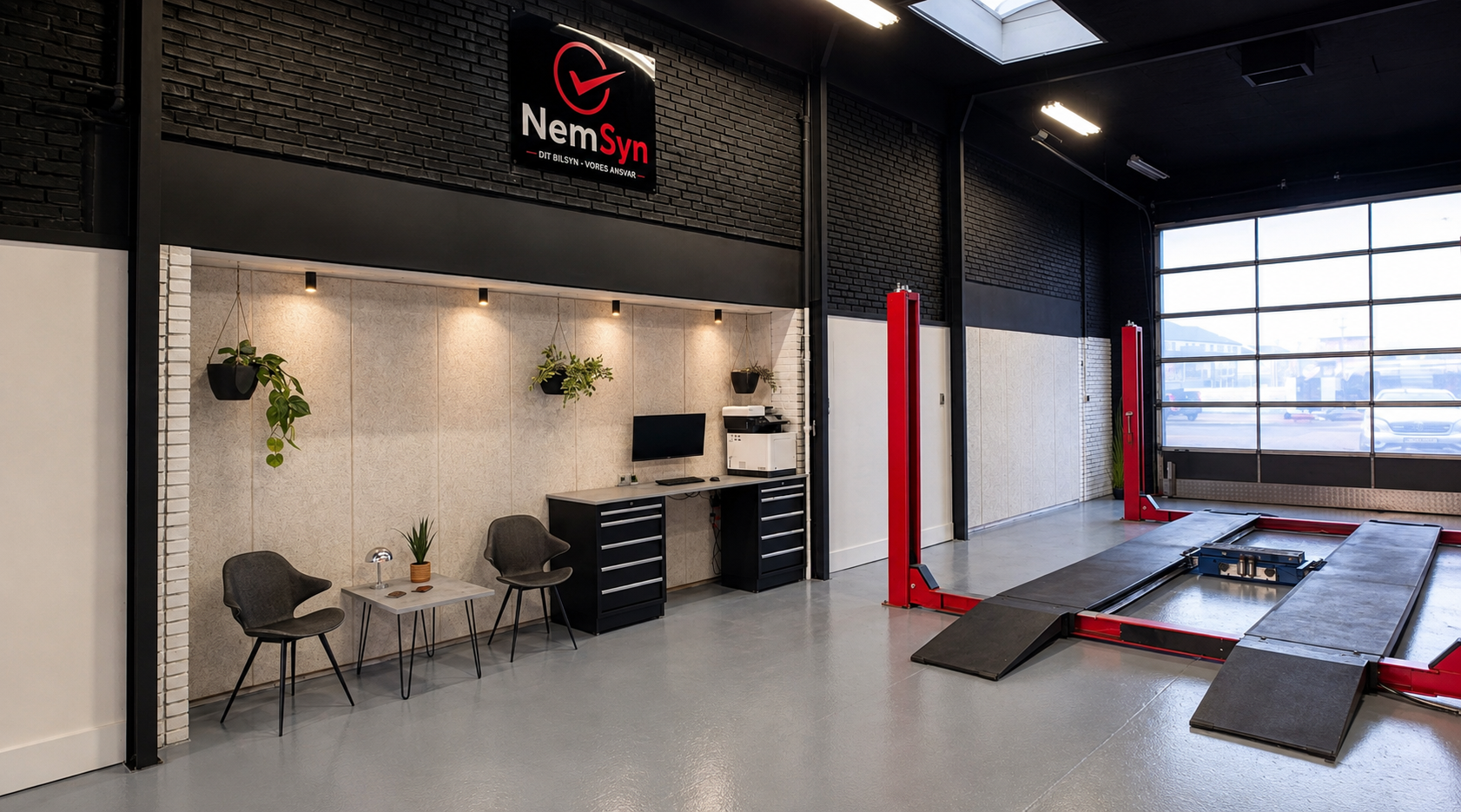 NemSyn synshal i Herning med lift og venteområde